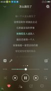 音乐播放器歌词伤感文字图片